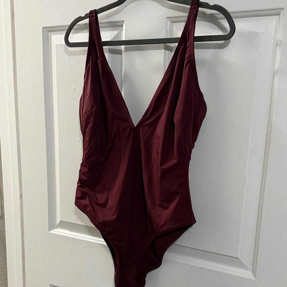 YITTY Burgundy One Piece Swimsuit